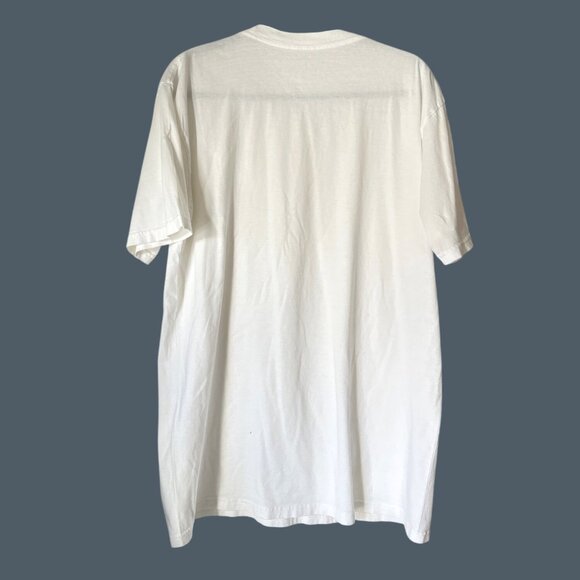 Kirkland Signature White T-Shirt L 100% Cotton Crew Neck Short Sleeve Casual Top - Picture 2 of 6